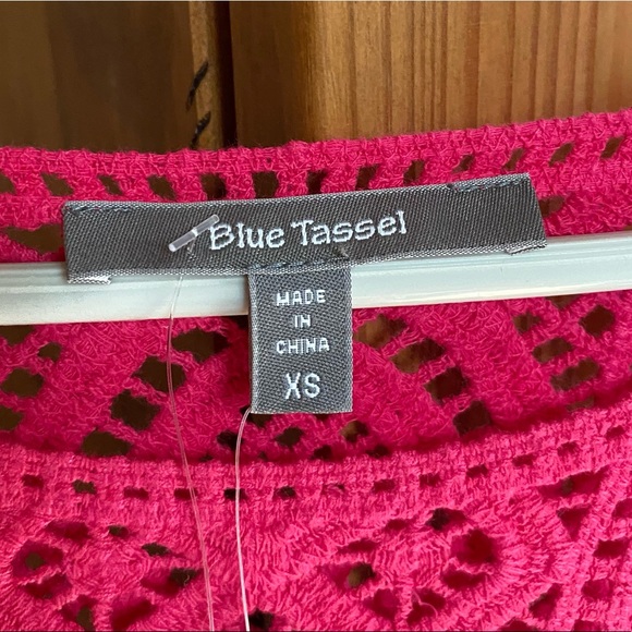 NWT Pink Shavonne Crochet Lace Top - Picture 6 of 14